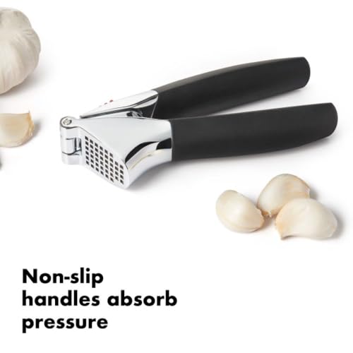 Good Grips Heavy Duty Garlic Press, Die-Cast Zinc, Black