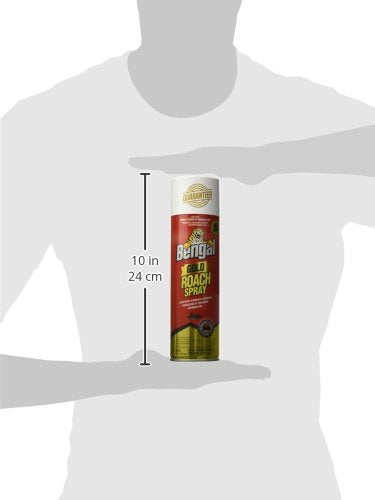 Gold Roach Spray, Odorless Stain-Free Dry Aerosol Killer Spray with Insect Growth Regulator, 11 Oz. Aerosol Can