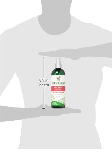 Vet’s Best Dog Hot Spot Itch Relief Spray for Dogs, Dog Hot Spot Spray, Relieves Dry Skin, Rash, Scratching, and Licking, Itchy Skin & Hot Spots, anti-itch spray for dogs, Alcohol-Free, 16 oz