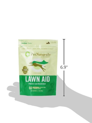 Lawn Aid Dog Urine Neutralizer for Lawn - 60 Chicken-Flavored Chews - Healthy Dog Treats for PH Balance in Urine Maintain Green Grass and Support Bladder & Urinary Tract Health​
