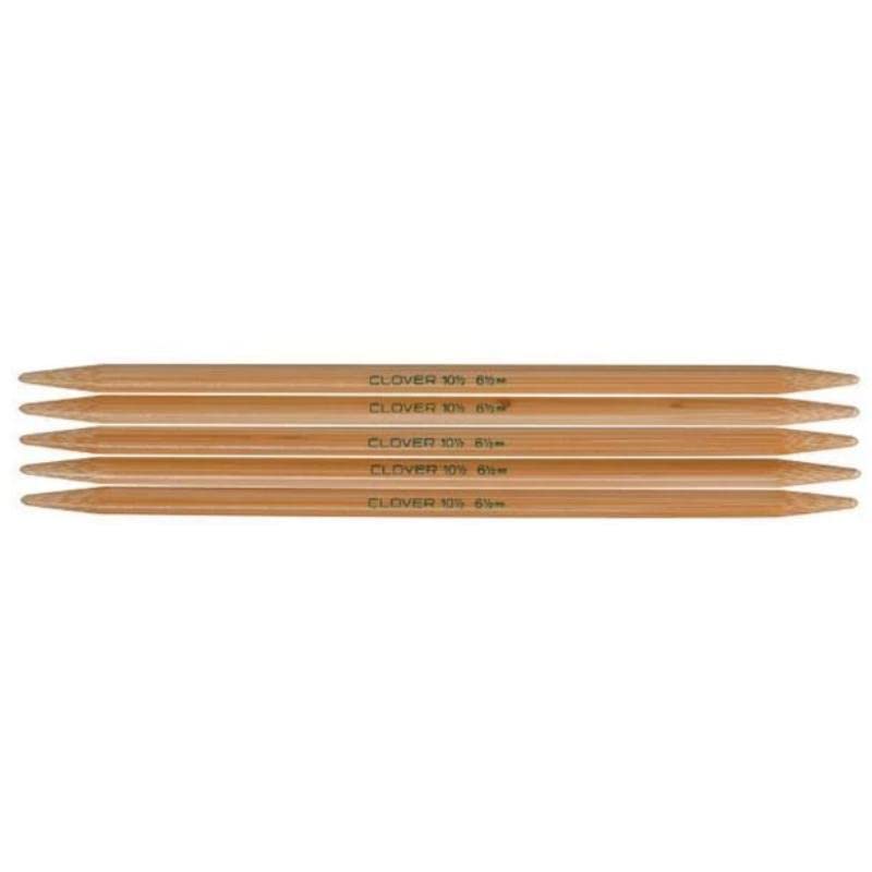 8 Takumi Bamboo Knitting Double Pointed 7 Size, Brown, 5 Count
