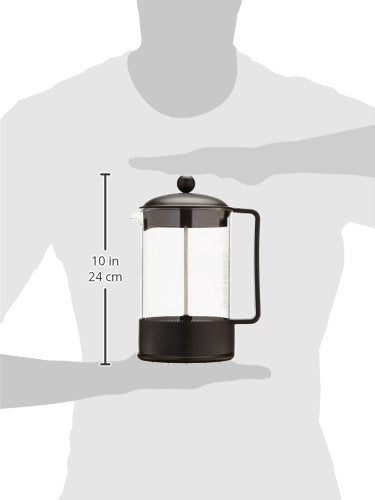 Brazil French Press Coffee and Tea Maker, 51 oz, Black