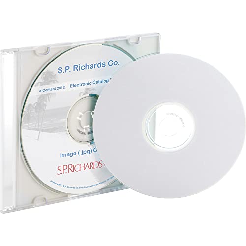 CD/DVD Labels for Laser and Inkjet Printers - Pack of 100 (26148) , White