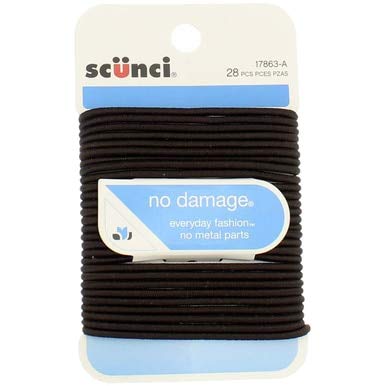 Scunci Elastics Brown 28 Pk