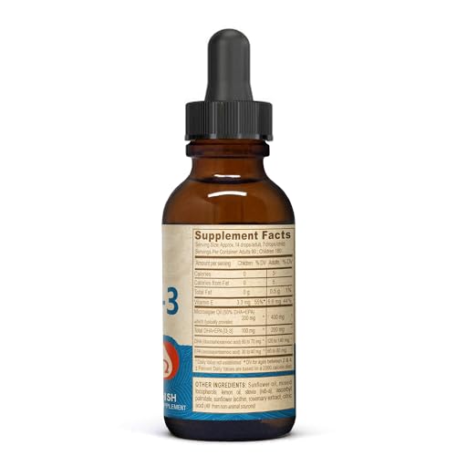 Vegan Liquid DHA-EPA (Lemon Flvr) 2 fl. Oz Liquid (Pack of 2)