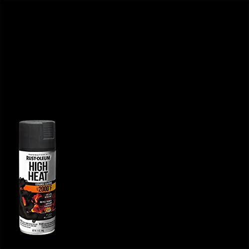 248903 12-Ounce 2000 Degree, Flat Black Automotive High Heat Spray Paint, 12 Ounce (Pack of 1)
