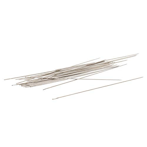 English Beading Needles, Size 10, 4 Needles per Card, Made in England, Use for Loom Weaving Beadwork, Off-Loom Stitching and Jewelry Making with Seed Beads