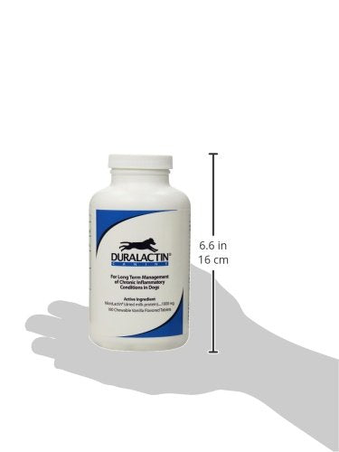 Pharmacal Duralactin Canine Chewable Tablets - Joint Health Supplement for Dogs & Puppies - Contains Milk Protein - Vanilla Flavor - 180 Chews