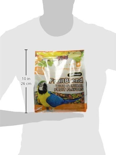 FruitBlend Flavor Pellets Bird Food for Large Birds - Daily Blend for Amazons, Macaws, Cockatoos - 3.5 lb