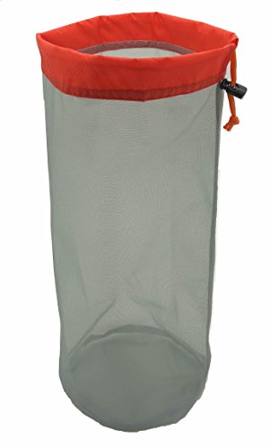 Stuff Sack Set of 3 Lightweight Nylon Mesh Drawstring Storage Bag for Travelling Hiking