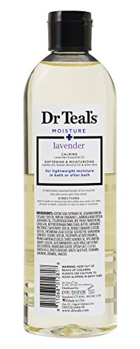 Moisturizing Bath and Body Oil, Soothe & Sleep with Lavender Essential Oil, 8.8 fl oz