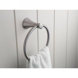 K-13435-CP Coralais Towel Ring, Polished Chrome