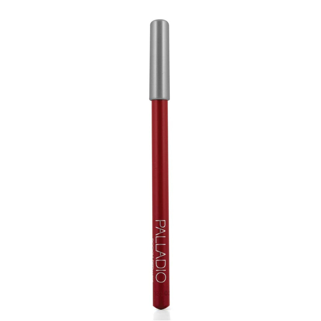 Lip Liner Pencil, Wooden, Firm yet Smooth, Contour and Line with Ease, Perfectly Outlined Lips, Comfortable, Hydrating, Moisturizing, Rich Pigmented Color, Long Lasting, Rockin Red