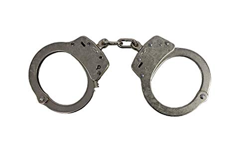 Smith & Wesson M100-1 Chain Handcuffs, Nickel Plated