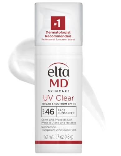 UV Clear Face Sunscreen SPF 46, Oil Free Sunscreen with Zinc Oxide, Dermatologist Recommended Sunscreen,1.7 oz Pump