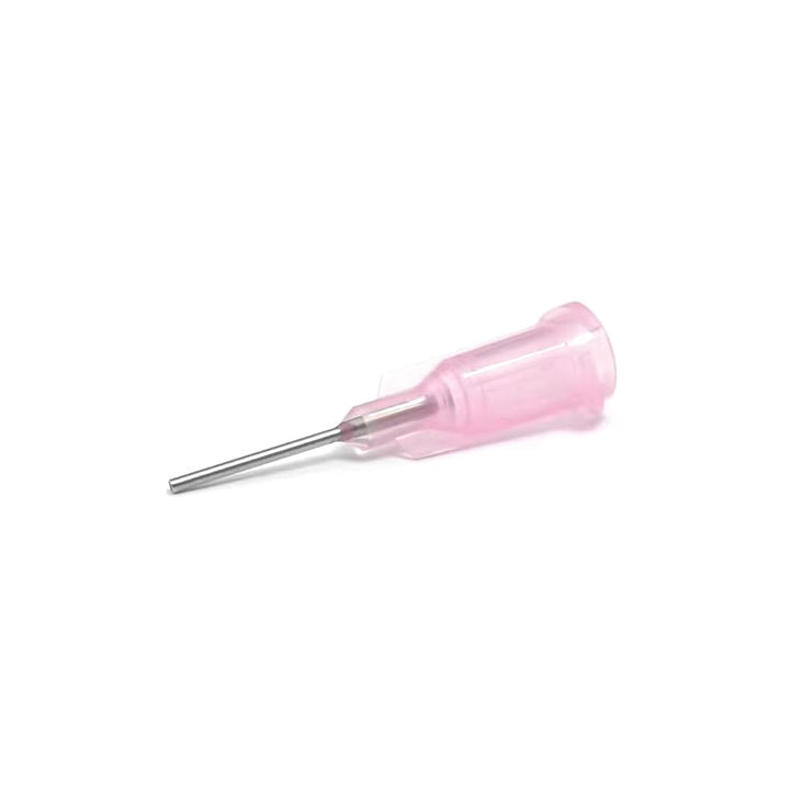 - 20GA 1/2 Inch Dispensing Needle - Blunt Tip Luer Lock - Fluid Manifold Channel - 50 PCS,Pink