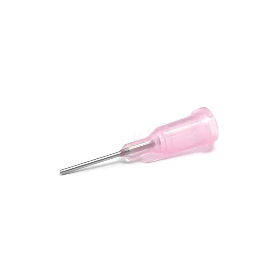 - 20GA 1/2 Inch Dispensing Needle - Blunt Tip Luer Lock - Fluid Manifold Channel - 50 PCS,Pink