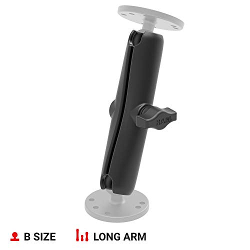RAM Mounts Double Socket Arm RAM-B-201U-A Short Arm Compatible with RAM B Size 1 Ball Components