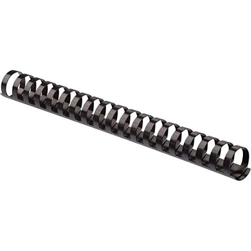 Plastic Comb Bindings, 1 Inch, 200-Sheet Capacity, Black, 10 per Pack (52383)