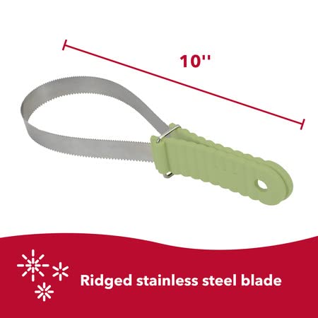 Pet Safari Dual-Sided Dog Shedding Blade - Stainless Steel Grooming Blade for Thick Coats - For Dogs with Short and Long Hair - Medium-Large - 10 x 3.25