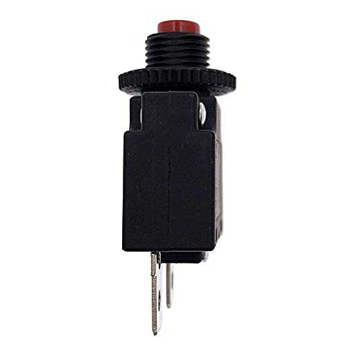 2Pcs 125-250VAC 32VDC Push Button Circuit Breaker 20Amp Thermal Overload Protector Manual Reset Thermal Circuit Breaker 20A