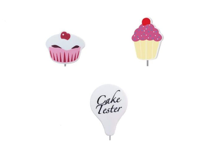 3Pcs Stainless Steel Cake Tester Reusable Metal Cake Probe Cake Testing Needle Home Bakery Muffin Bread Cake Tester Probe Skewer Pin Needle Kitchen Baking Assistant Tool,7.5 Inches
