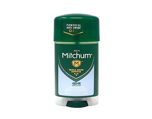 Deodorant Mens Gel Unscented 2.25oz (2 Pack)