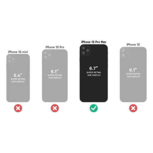 Symmetry Series Series+ Clear Antimicrobial Case with MagSafe for iPhone 12/13 Pro Max - in The Red