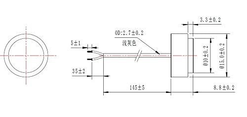 Ultrasonic Flow transducer for Water Meter 1MHZ
