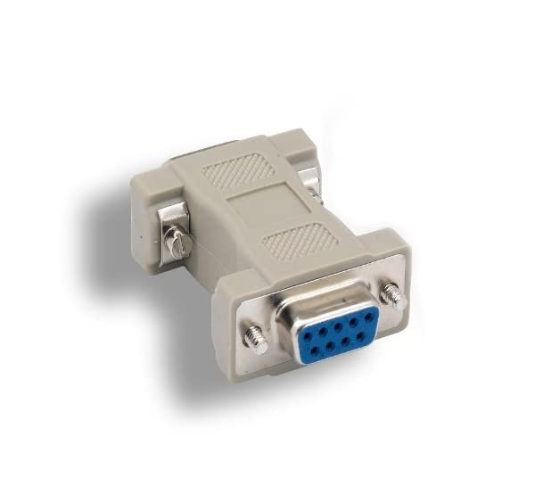 DB9 9 Pin to HD15 VGA 15 Pin Video Adapter Changer Coupler for Multi-Sync Type DB9 Only Molded RS-232