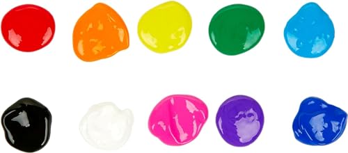 Washable Kid's Paint, Assorted Colors, Pack of 10