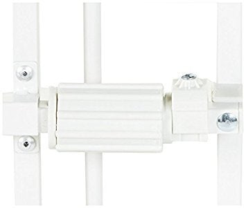 Carlson Extra Tall Metal Expandable Pet Gate White, Includes Small Pet Door 32 Tall x 22 - 38 Wide