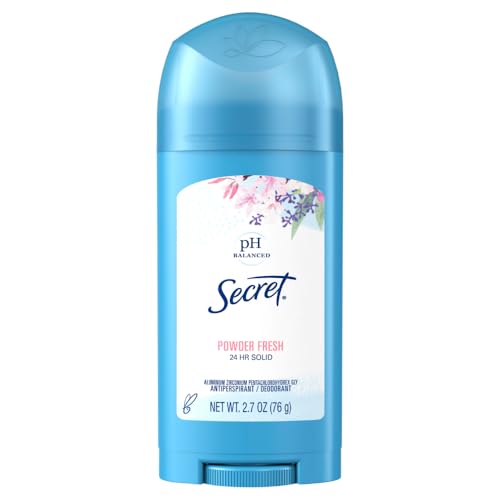 Antiperspirant and Deodorant for Women, 24hr Sweat & Odor Protection, PH Balanced Protection, Gentle on Skin, Wide Solid, Powder Fresh Scent, 2.7 oz