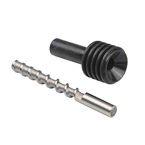 DIY Parts Pellet Feeding Screw Rod and Heat Break Tube Holder for Pellet extruder Large Format 3D Printer Accessories and Particle Blast Cleaning Machine use