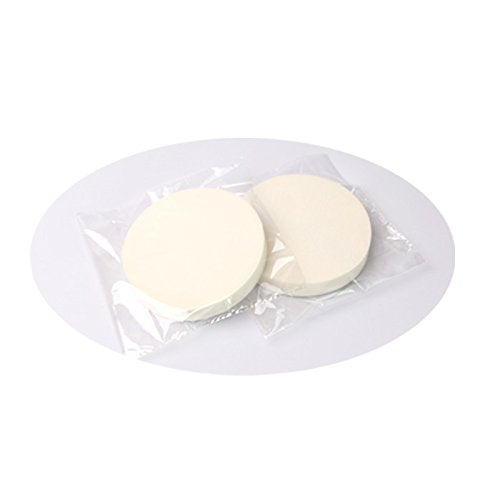 4Pcs White Large Makeup Blender Cosmetic Eye Face Foundation Primer Puff Sponges Uses for Dry and Wet - 3.54 Diameter