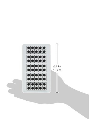 Educational Resources 1-50 Ten-Frame 1–50 Cards, White, Black, 0.81 H x 6.0 L x 4.5 W, (211480)