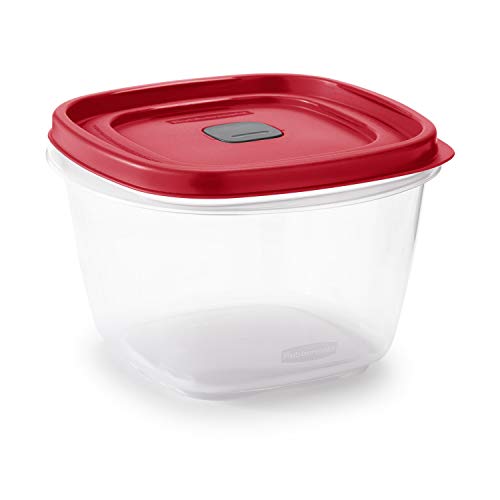 Easy Find Vented Lid Food Storage Containers, 7-Cup, Red