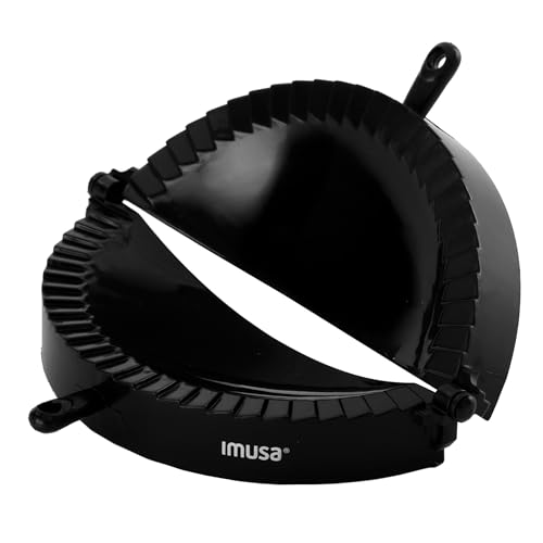 IMUSA USA Jumbo IMU-71006W Easy to Use Plastic Empanada Mold, Black