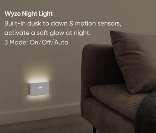 Rechargeable Night Lights with Dusk to Dawn & Motion Sensors, Warm & Soft White Step Lights for Bathroom,Hallway, Bedroom, Kids Room, Kitchen, Stairway, 3 Pack