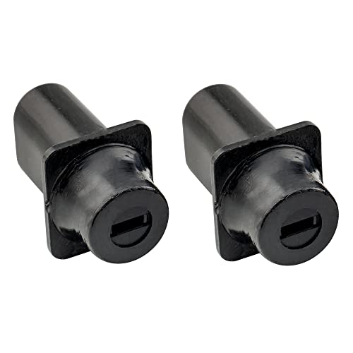 Pro Metric Top Hat Guitar Tele Switch Tips 3 Way Pickup Selector Switch Caps Switch Knobs for Import Squier Tele Style Electric Guitar, Black (Set of 2)
