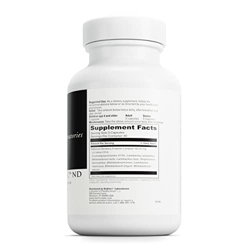 DaVinci Labs Mega Probiotic ND - Non-Dairy Probiotic Supplement Supports Gut, Digestive & Brain Health* - Gut Health Support Supplement with Non-Dairy Complex* - 120 Vegetarian Caps
