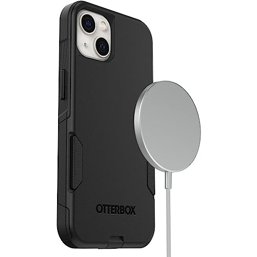 iPhone 13 (ONLY) Commuter Series Case - Black, Slim & Tough, Pocket-Friendly, with Port Protection