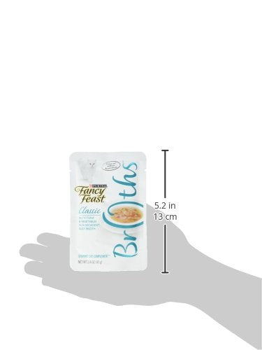 Purina Lickable Wet Cat Food Broth Topper Classic Complement Tuna and Vegetable - (Pack of 16) 1.4 oz. Pouches
