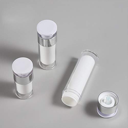 30Ml: Ericotry 2Pcs 15Ml/30Ml/50Ml Empty Refillable White Acrylic High-Grade Airless Vacuum Pump Cream Lotion Foundation Bottle Dispenser Vial Travel Cream Lotion Toner Container