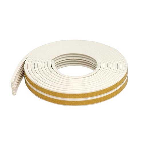 All Weather EPDM Rubber Weatherseal for Gaps 1/16-Inch to 1/8-Inch, White - MD Building Products 02618