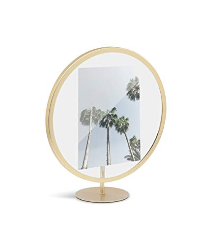 Infinity Floating Picture Frame, Matte-brass, 5X7