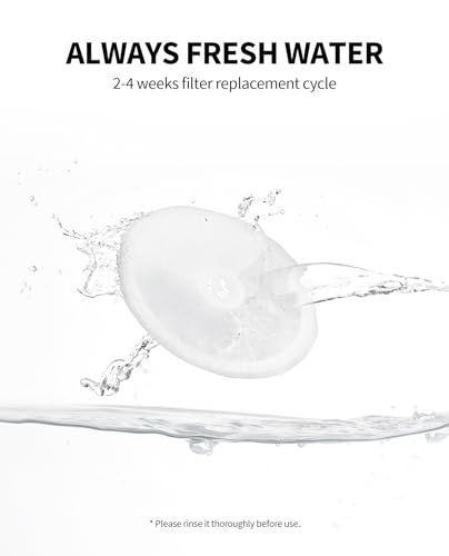 Filter Units 2.0 for EVERSWEET 2/2S, EVERSWEET 3 and CYBERTIAL PUREDRINK Water Fountain, Replacement Filters (5 Pcs), Dog