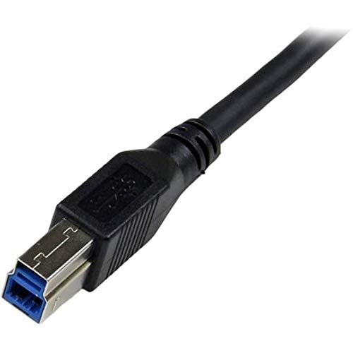 1m Black SuperSpeed USB 3.0 Cable - Right Angle A to B - 3 ft USB 3 Cable - Right Angle USB 3.0 A (M) to USB 3.0 B (M) (USB3SAB1MRA)