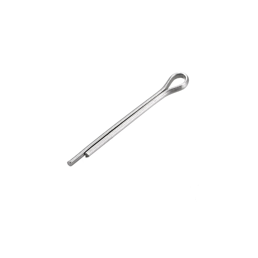 Split Cotter Pin - 1mm x 10mm 304 Stainless Steel 2-Prongs Silver Tone Fastener Clip Key 30Pcs