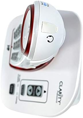 Clarity XLC3.4+ DECT 6.0 Extra Loud Ringer with Big Button, Speakerphone with Talking Caller ID, and Dual Power Battery